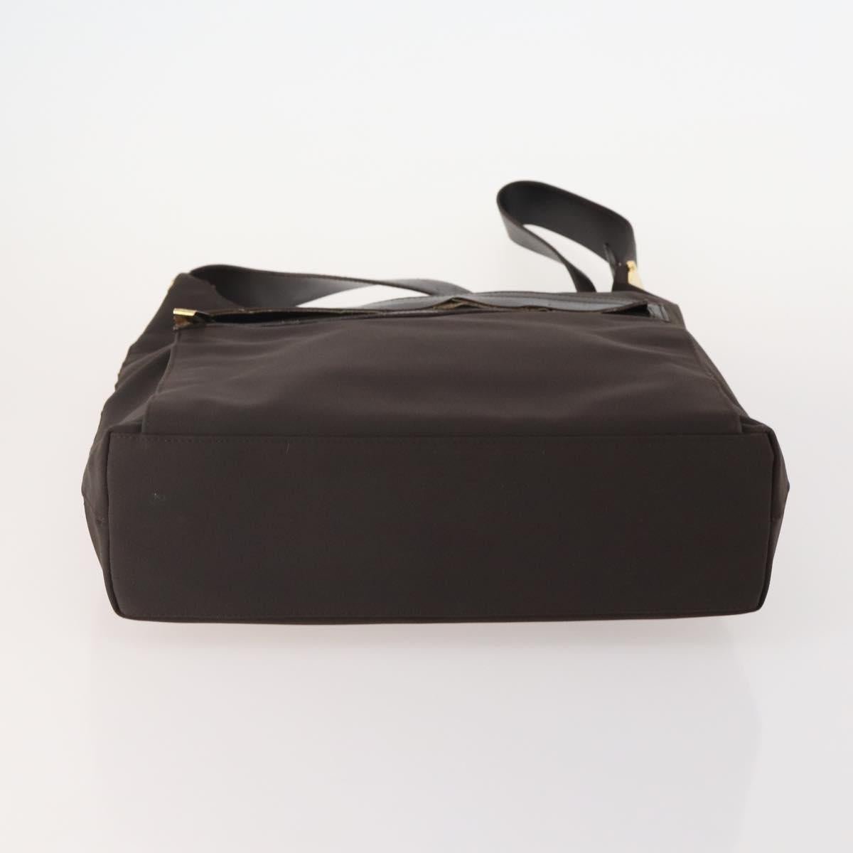 Salvatore Ferragamo Shoulder Bag Nylon 2 Set Pink Dark Brown Auth bs34893
