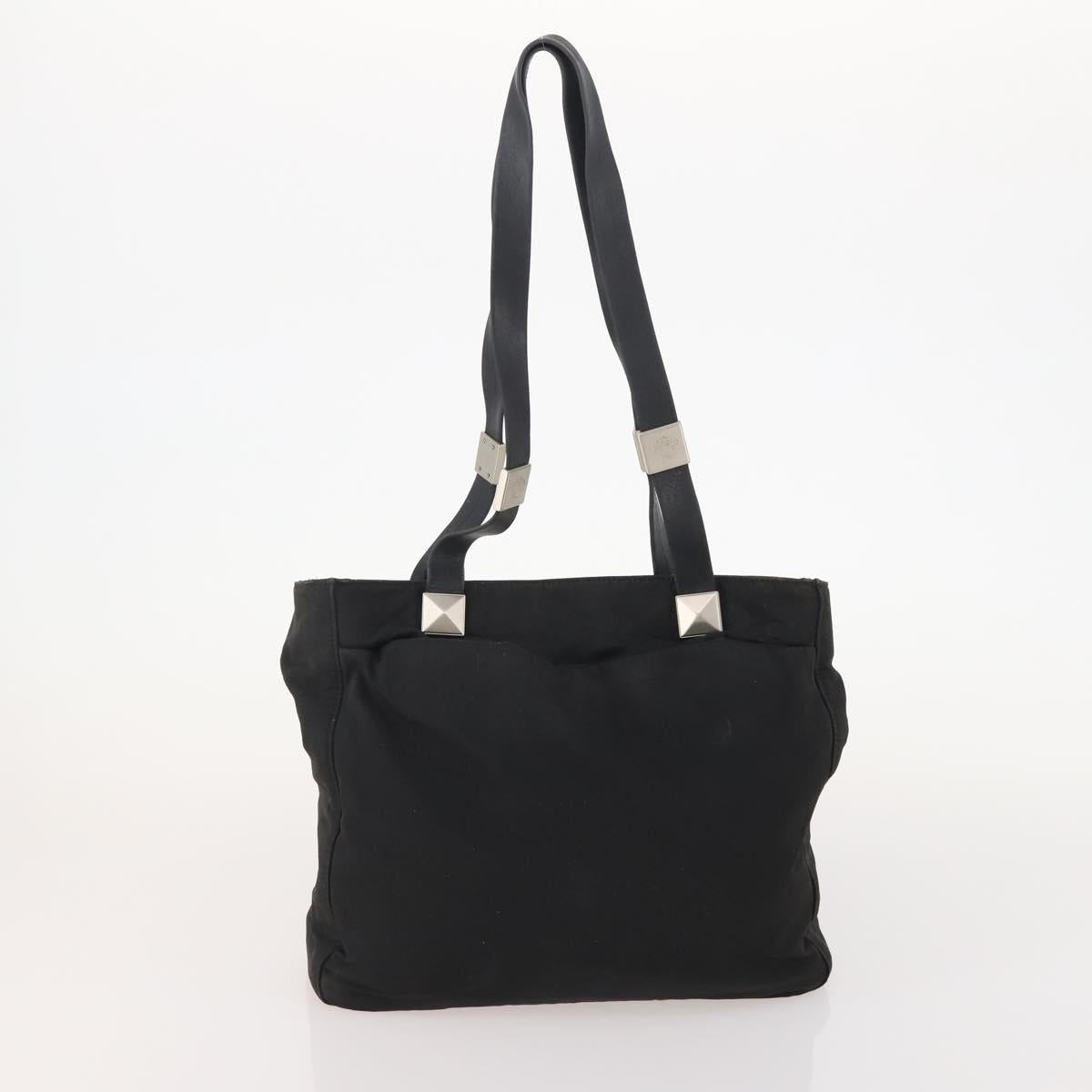 VERSACE Shoulder Bag Nylon Plastic 2 Set Black Auth bs34894
