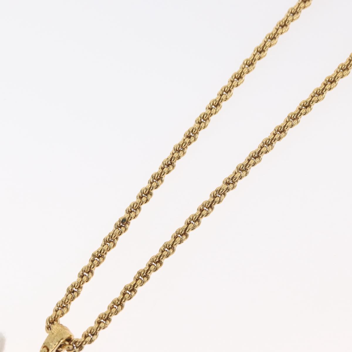 SAINT LAURENT Necklace metal Gold Tone Auth bs34901A