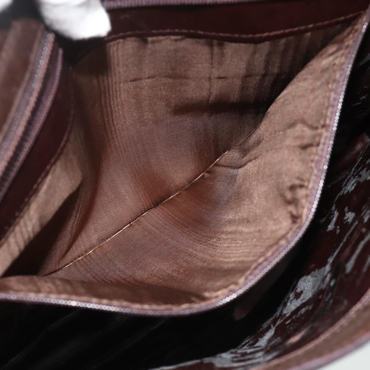 GUCCI Shoulder Bag Leather Brown 001 2122 1822 Auth bs34903