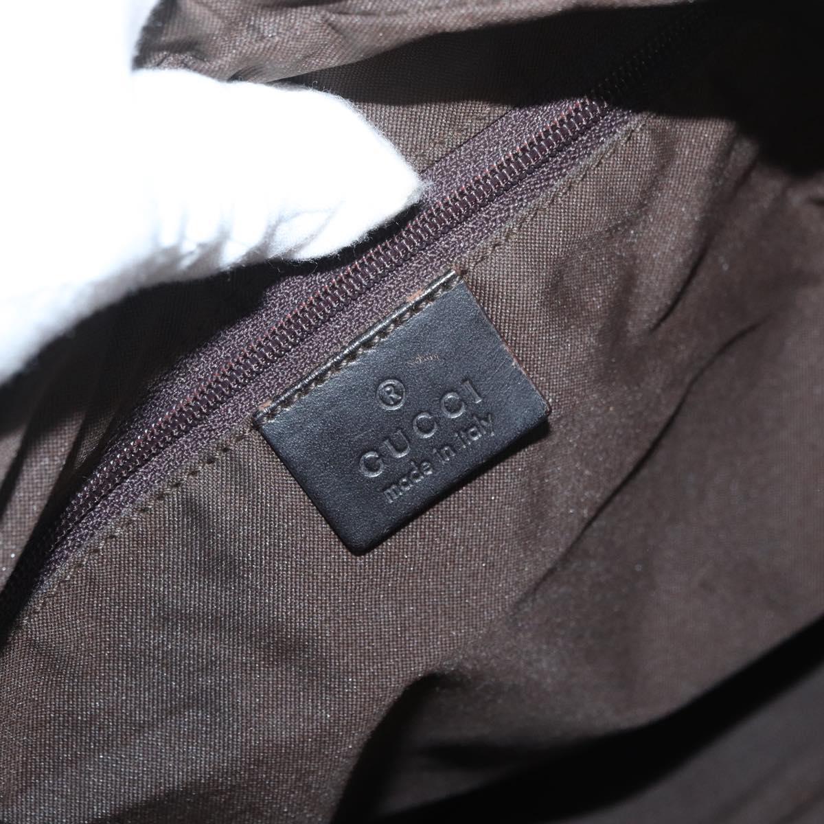 GUCCI GG Canvas Web Sherry Line Bag Beige Silver 001 3341 3444 Auth bs34910