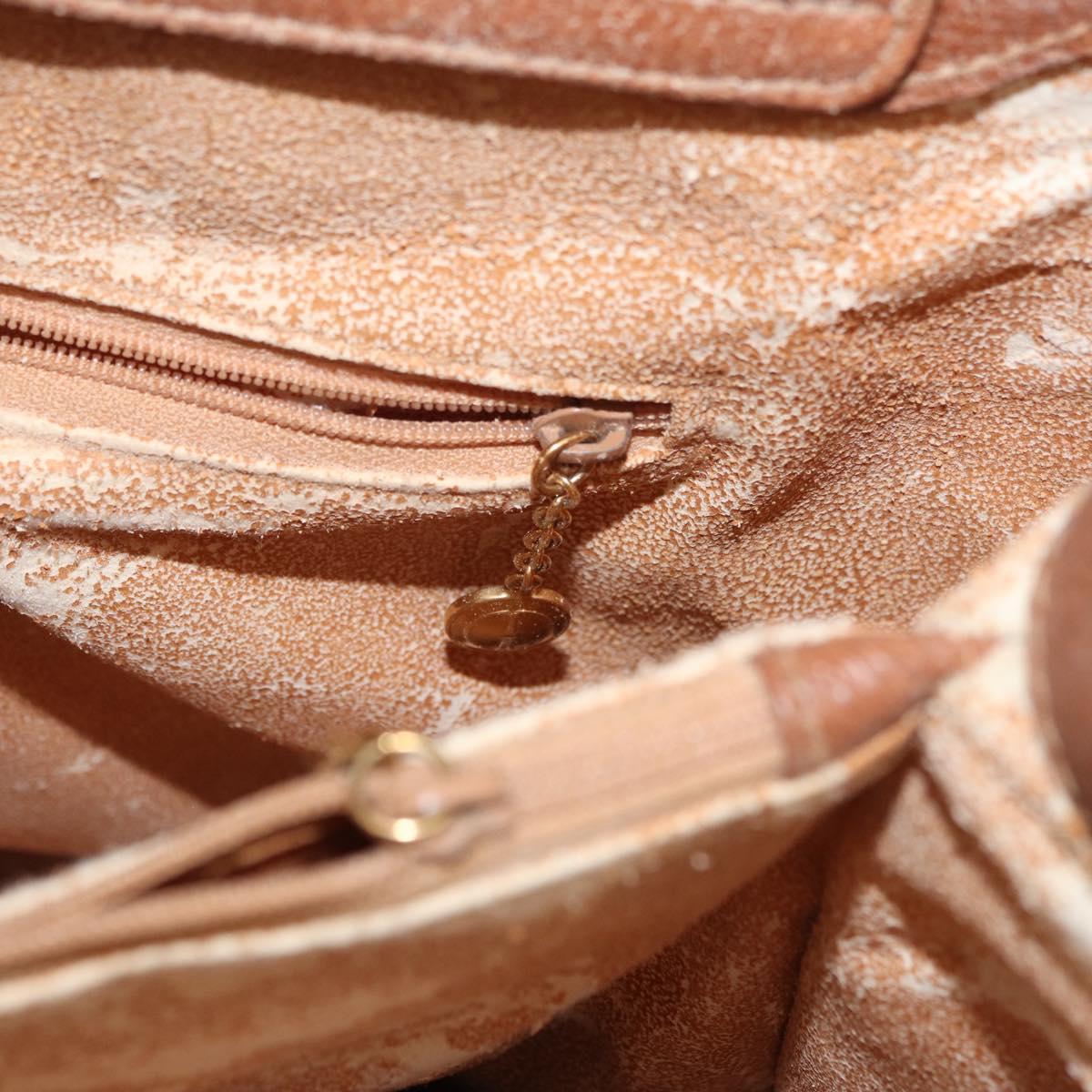 GUCCI Bamboo Tote Bag Leather Brown Gold 002 1186 0260 Auth bs34911