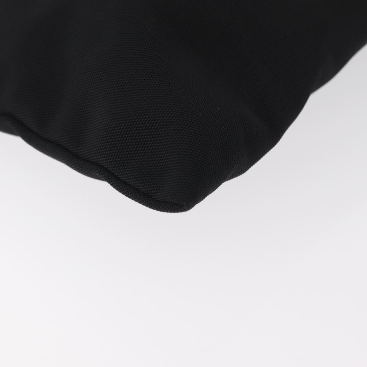 BALENCIAGA Clutch Bag Canvas Black Silver 459745 Auth bs34917A