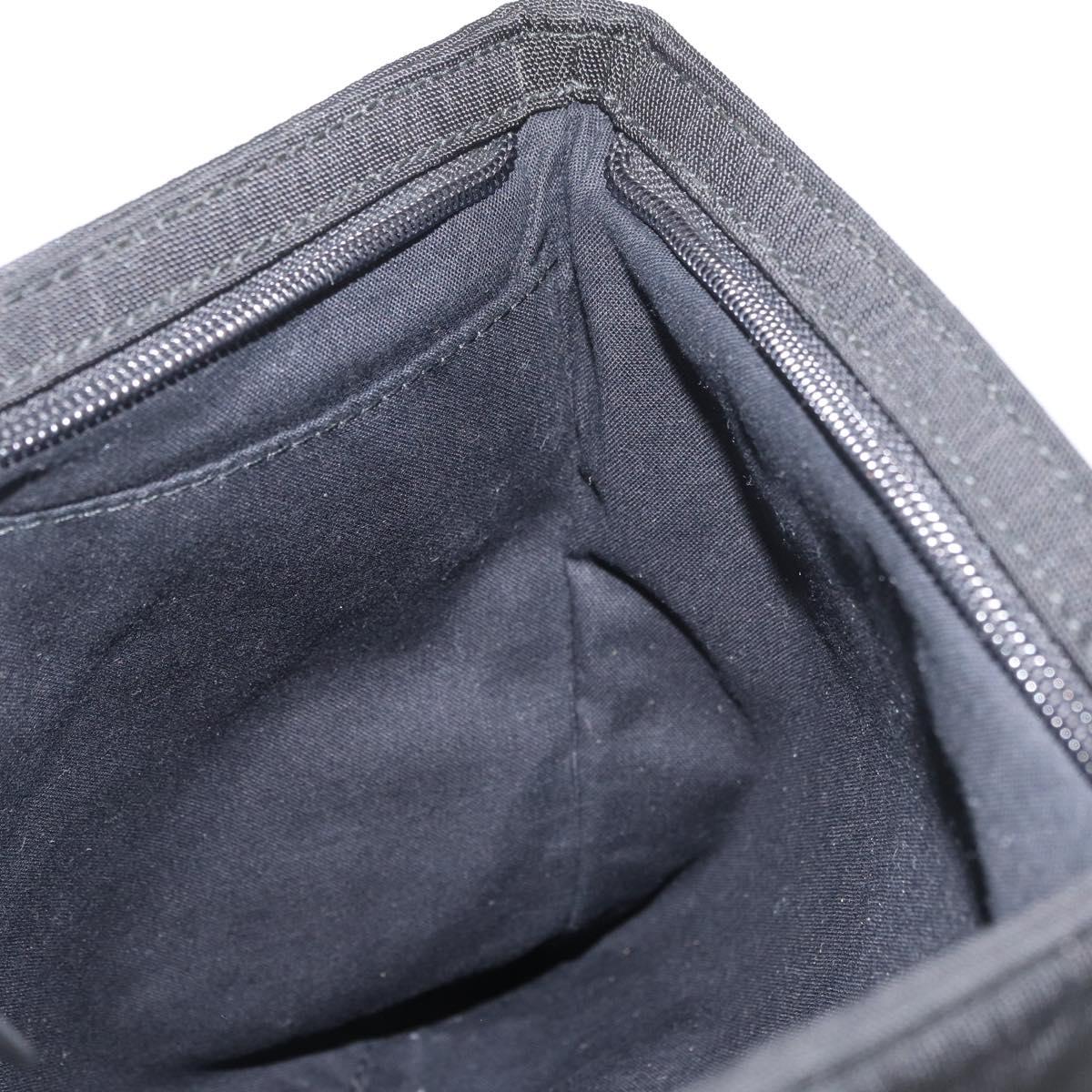 BALENCIAGA Clutch Bag Canvas Black Silver 459745 Auth bs34917A