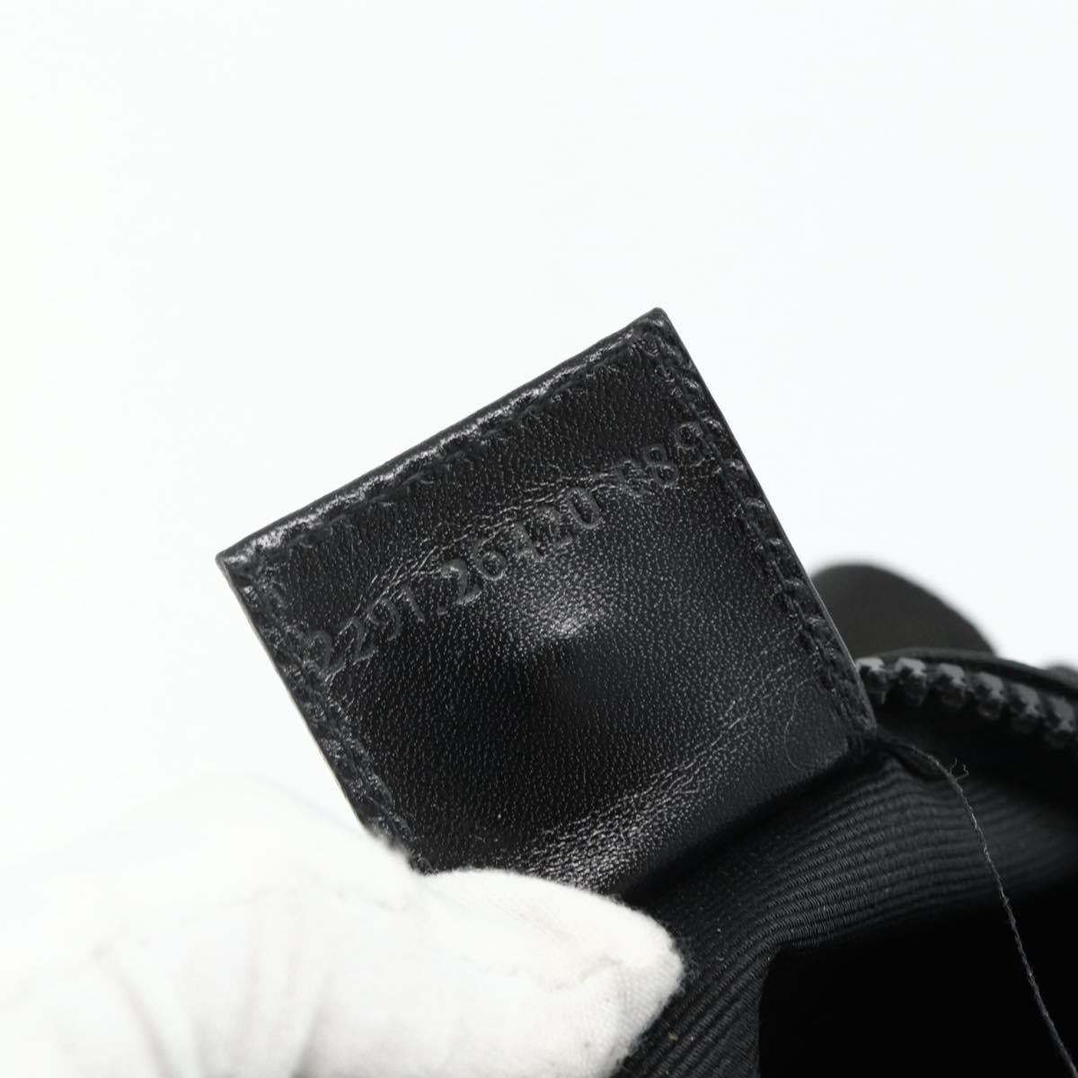 FENDI Hand Bag Nylon 2way Black Gold Auth bs34931