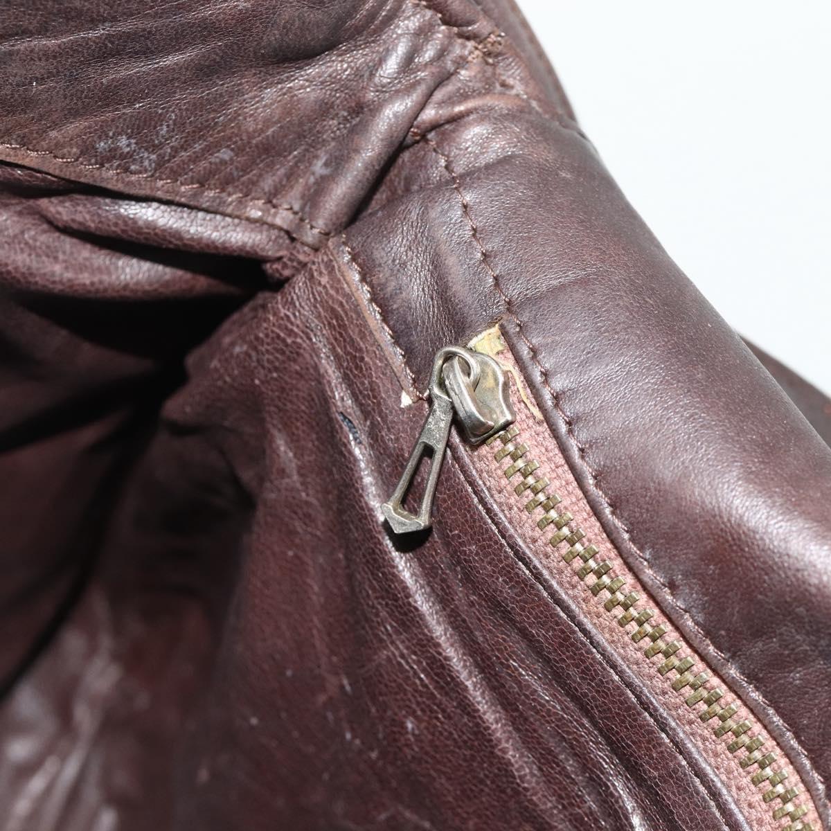 BOTTEGA VENETA INTRECCIATO Shoulder Bag Leather Brown Auth bs34942