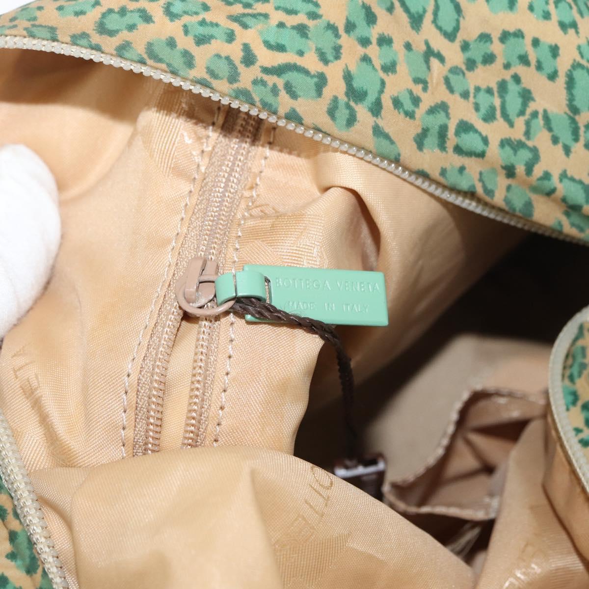 BOTTEGA VENETA Shoulder Bag Nylon Green Auth bs34945