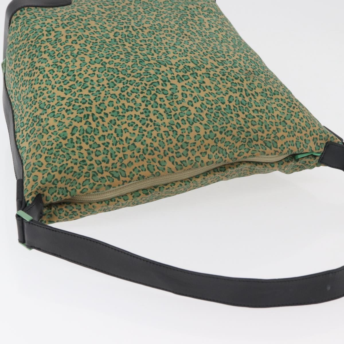 BOTTEGA VENETA Shoulder Bag Nylon Green Auth bs34945