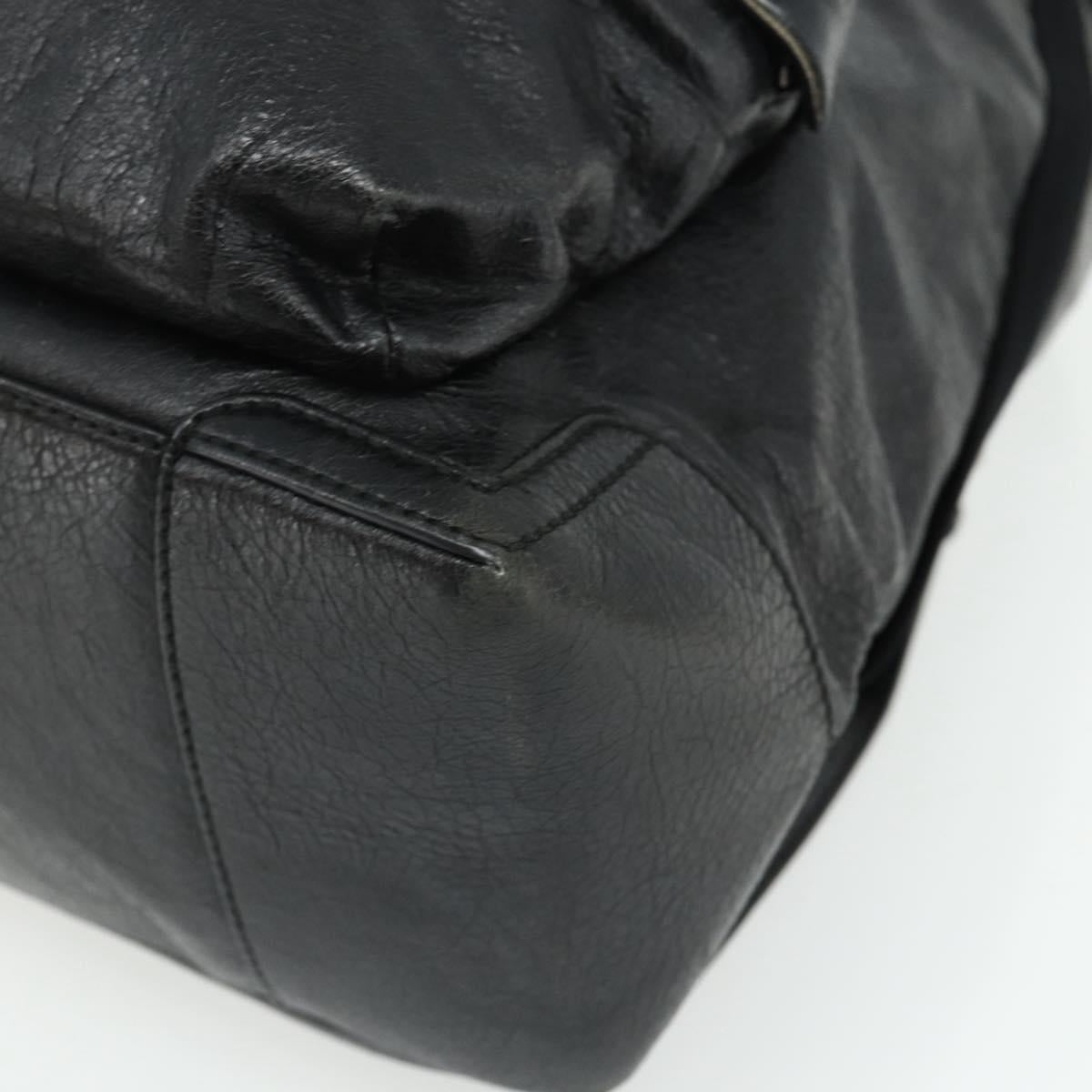 BALENCIAGA Backpack Leather Black Silver 409010 Auth bs34947