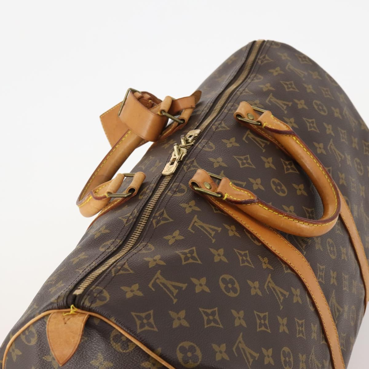 LOUIS VUITTON Monogram Keepall 50 Boston Bag M41426 LV Auth bs34955A