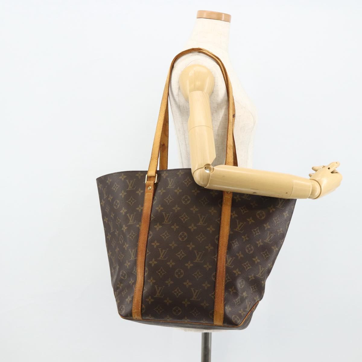 LOUIS VUITTON Monogram Sac Shopping Tote Bag M51108 LV Auth bs34958