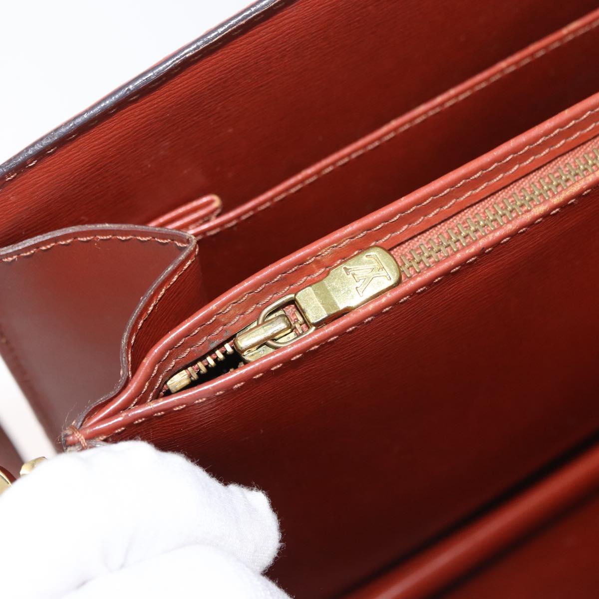 LOUIS VUITTON Epi Capuchin Shoulder Bag Brown M52343 LV Auth bs34963