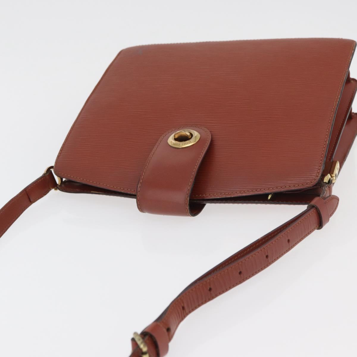 LOUIS VUITTON Epi Capuchin Shoulder Bag Brown M52343 LV Auth bs34963