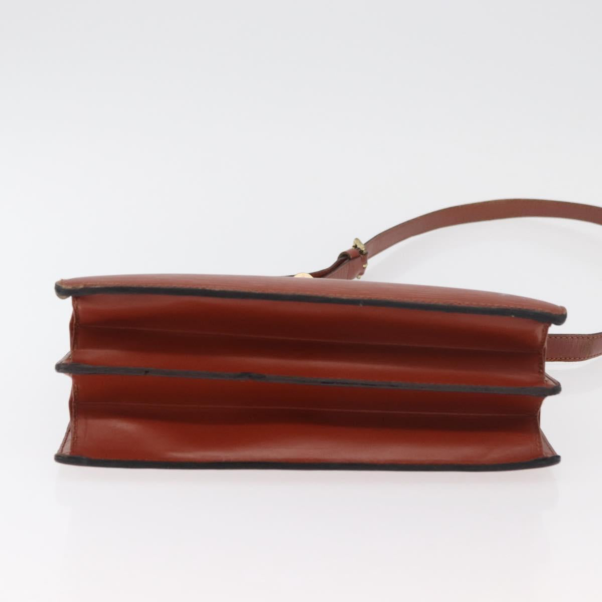 LOUIS VUITTON Epi Capuchin Shoulder Bag Brown M52343 LV Auth bs34963