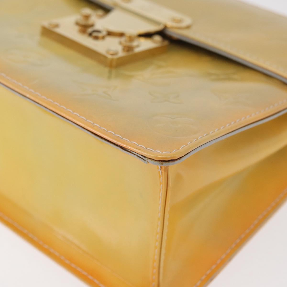 LOUIS VUITTON Monogram Vernis Spring Street Hand Bag Gris M91029 Auth bs34973A