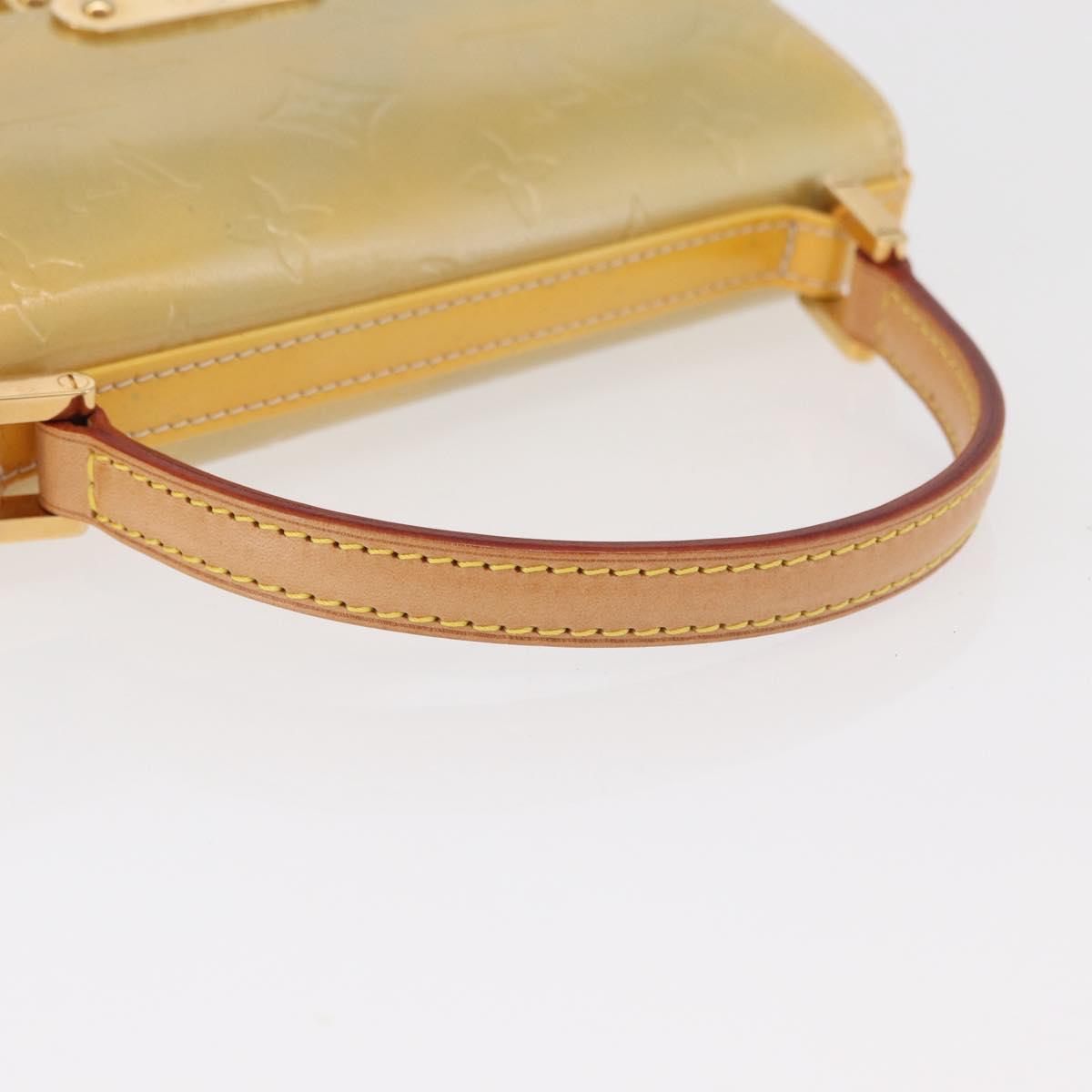 LOUIS VUITTON Monogram Vernis Spring Street Hand Bag Gris M91029 Auth bs34973A