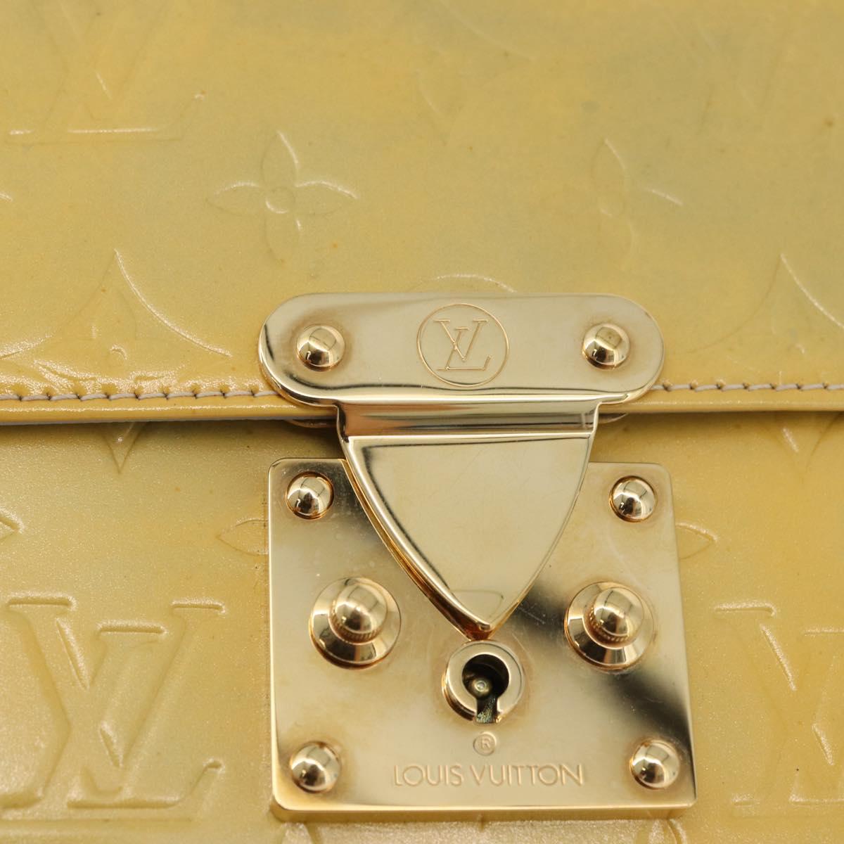 LOUIS VUITTON Monogram Vernis Spring Street Hand Bag Gris M91029 Auth bs34974A
