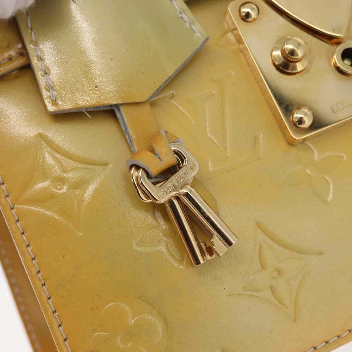 LOUIS VUITTON Monogram Vernis Spring Street Hand Bag Gris M91029 Auth bs34974A