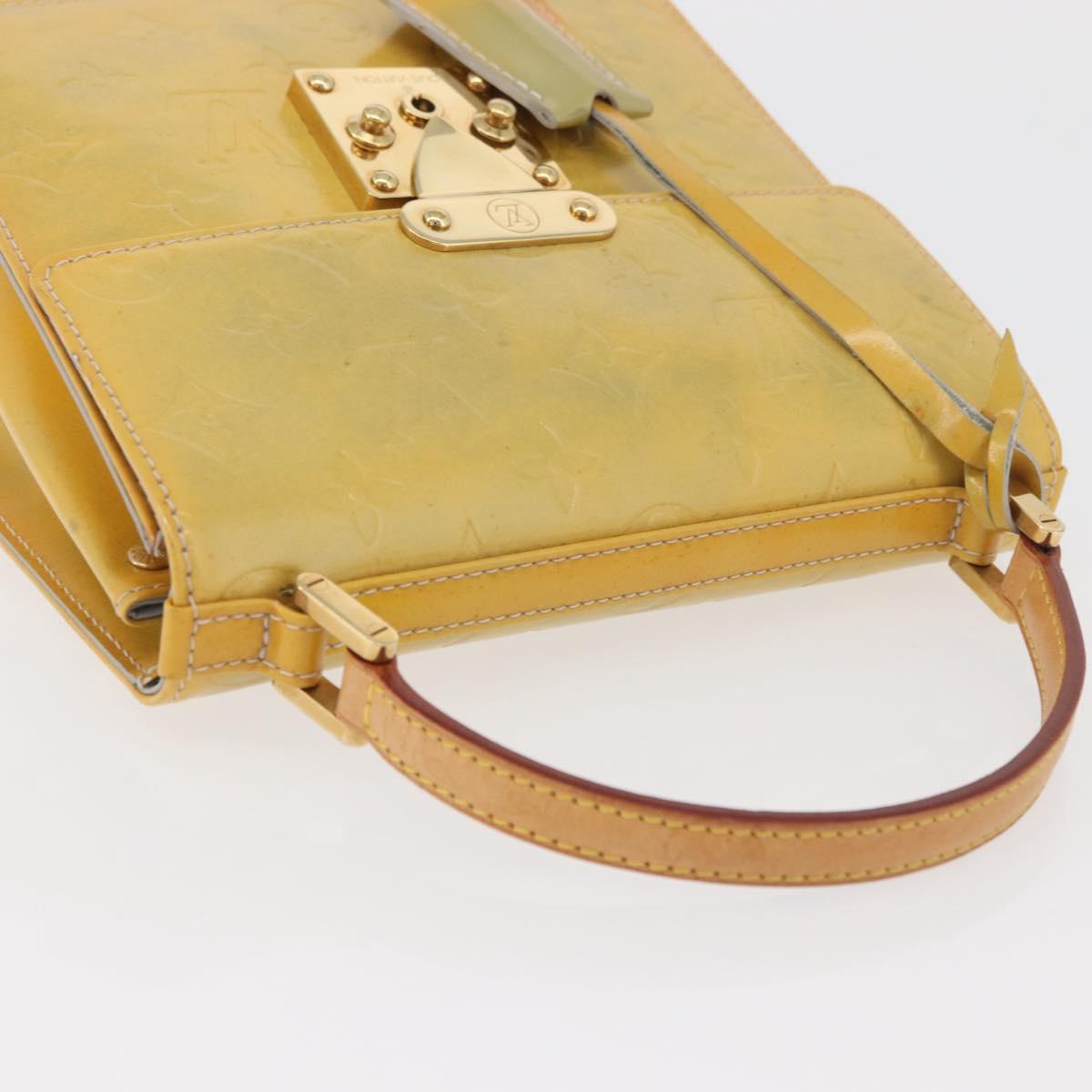LOUIS VUITTON Monogram Vernis Spring Street Hand Bag Gris M91029 Auth bs34974A