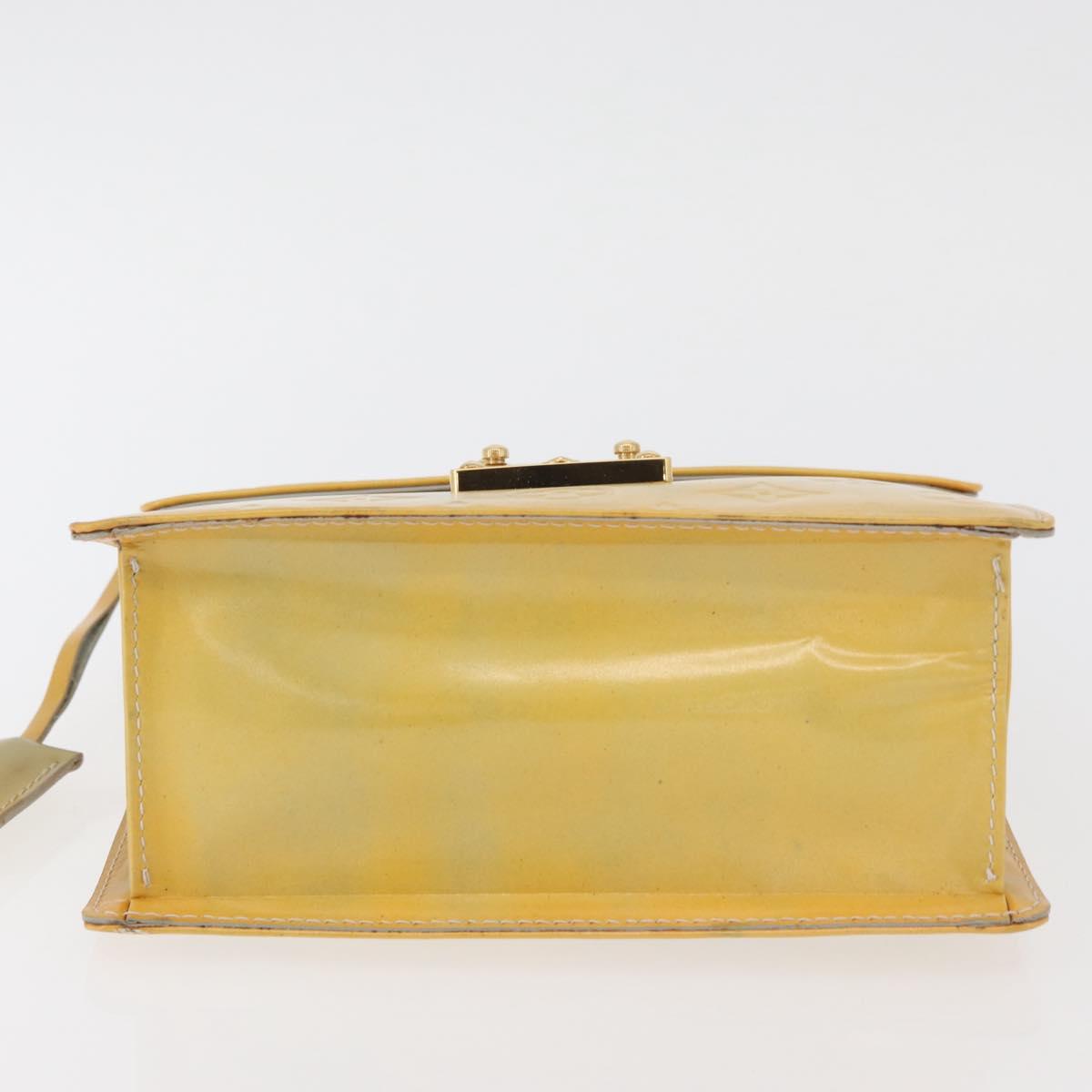 LOUIS VUITTON Monogram Vernis Spring Street Hand Bag Gris M91029 Auth bs34974A