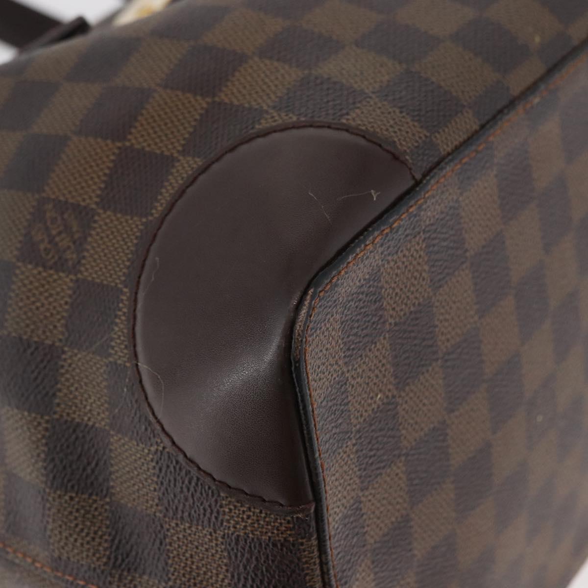 LOUIS VUITTON Damier Ebene Hampstead MM Tote Bag N51204 LV Auth bs34979