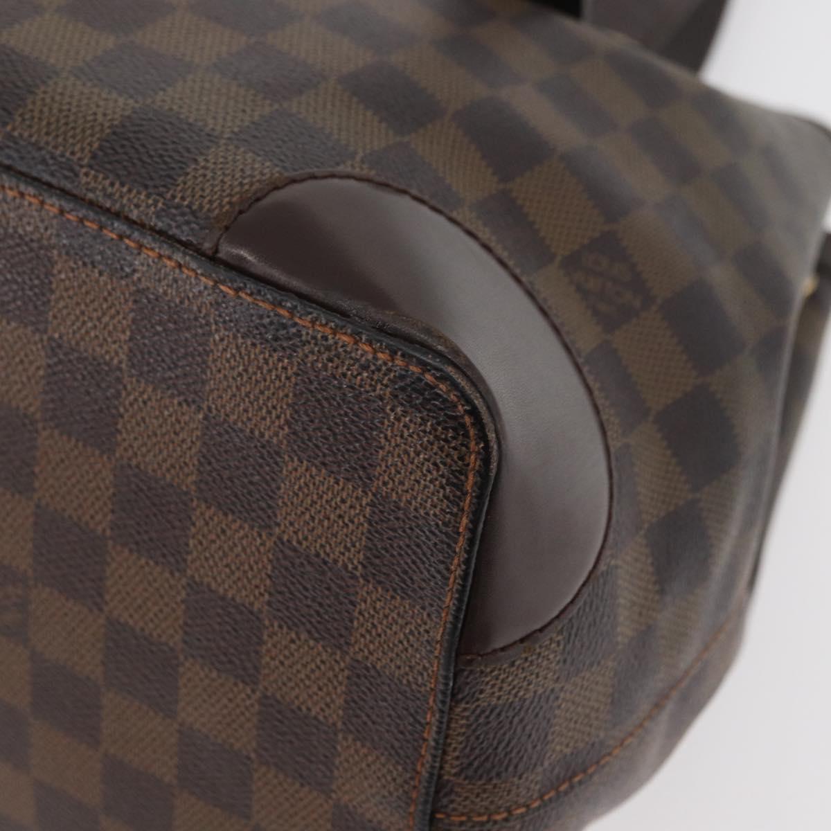 LOUIS VUITTON Damier Ebene Hampstead MM Tote Bag N51204 LV Auth bs34979
