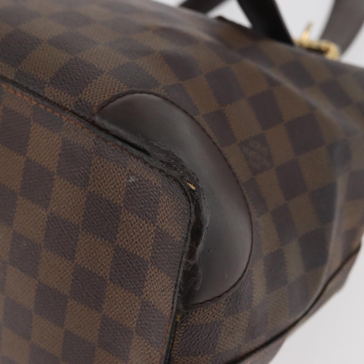 LOUIS VUITTON Damier Ebene Hampstead MM Tote Bag N51204 LV Auth bs34979