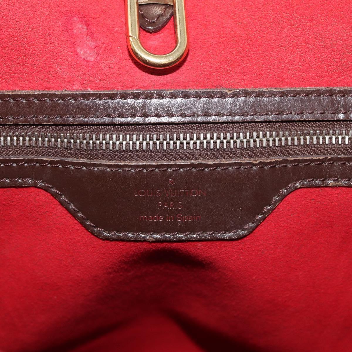 LOUIS VUITTON Damier Ebene Hampstead MM Tote Bag N51204 LV Auth bs34979