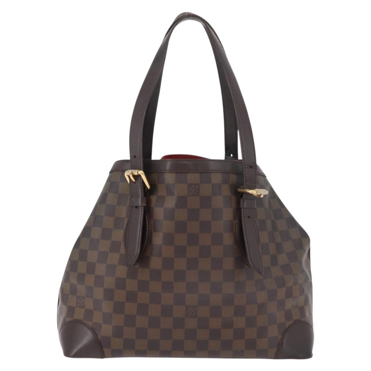 LOUIS VUITTON Damier Ebene Hampstead MM Tote Bag N51204 LV Auth bs34979