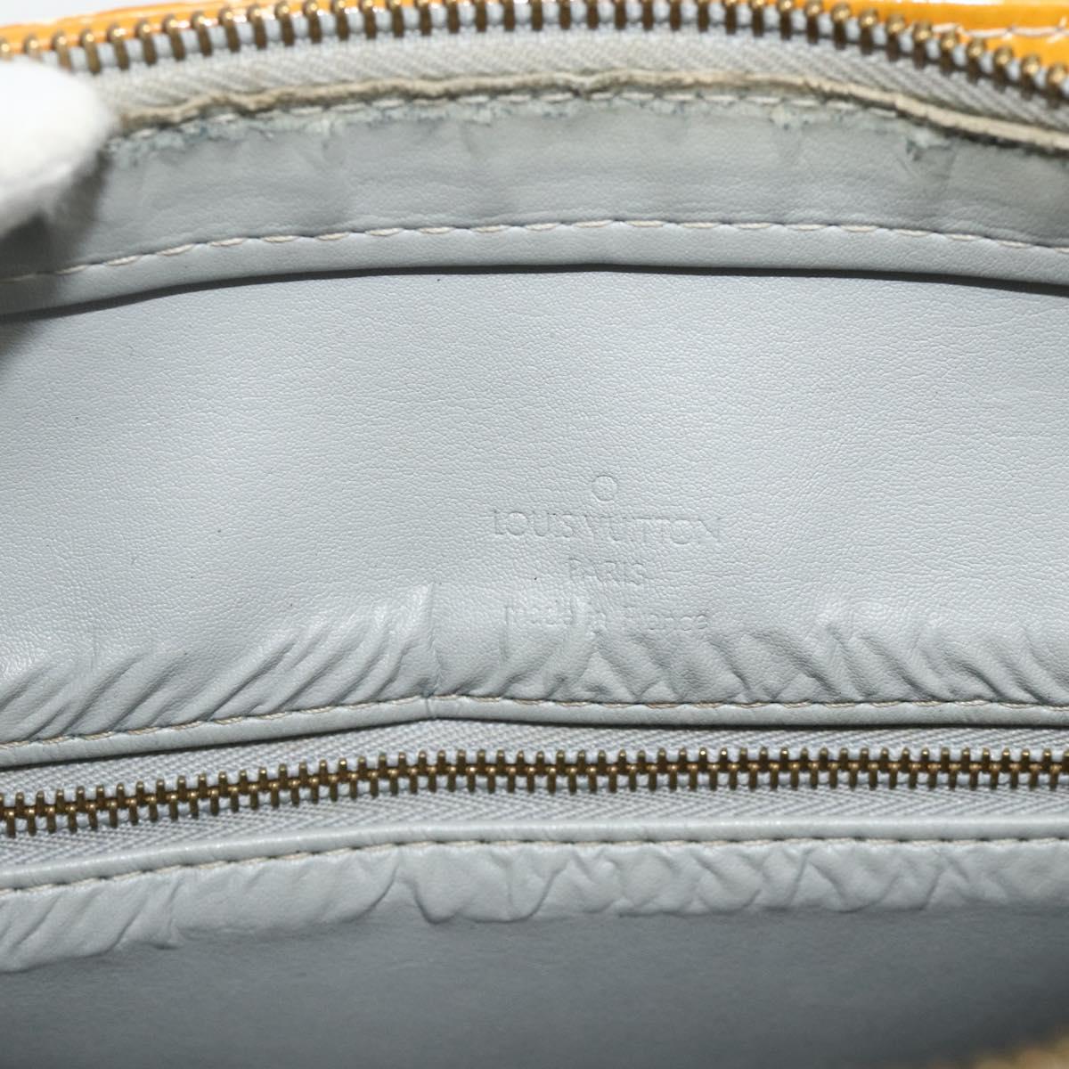 LOUIS VUITTON Monogram Vernis Houston Hand Bag Gris M91053 LV Auth bs34983