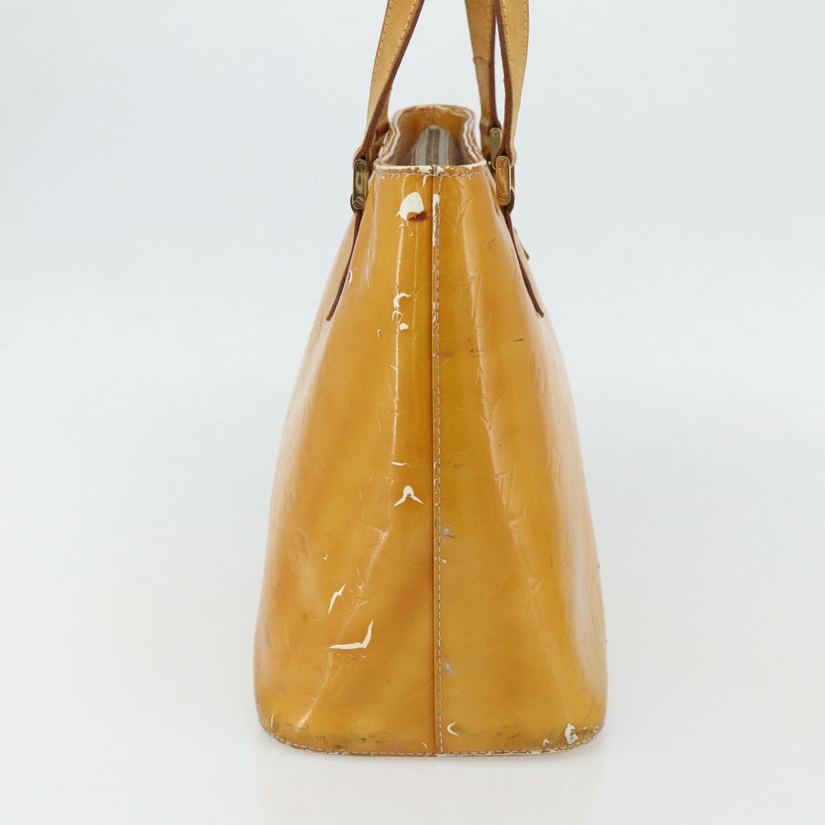 LOUIS VUITTON Monogram Vernis Houston Hand Bag Gris M91053 LV Auth bs34983