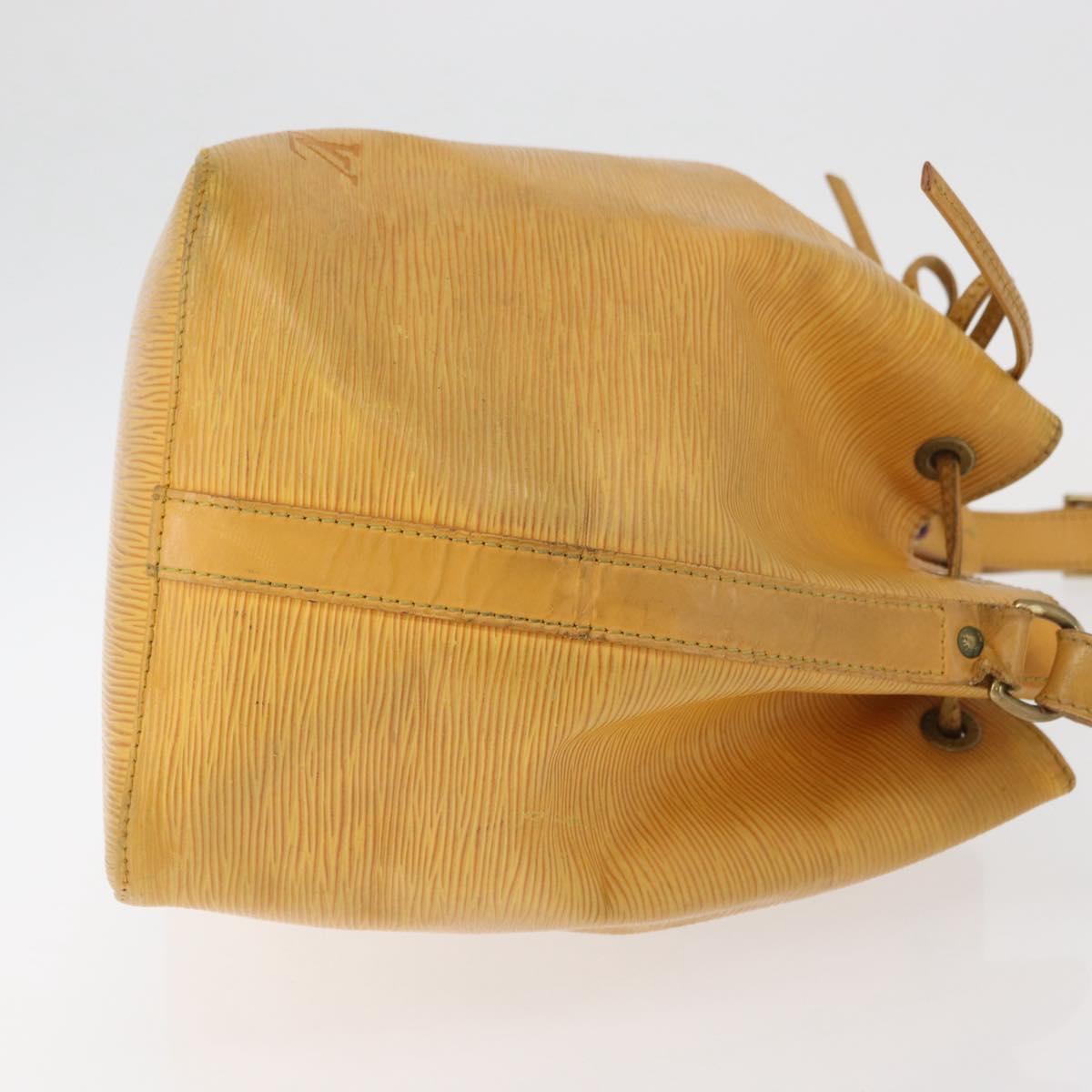LOUIS VUITTON Epi Petit Noe Shoulder Bag Yellow M44109 LV Auth bs34985