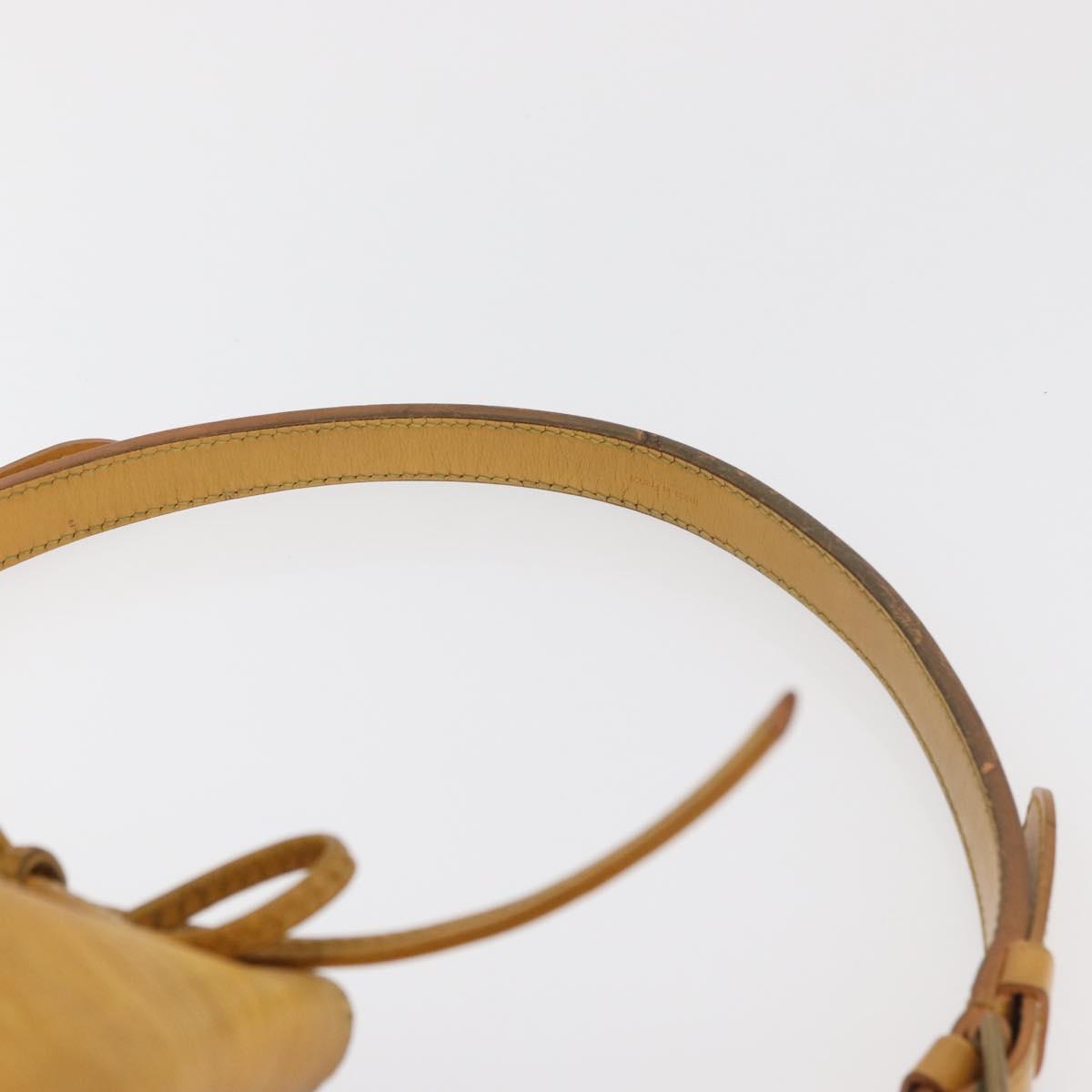 LOUIS VUITTON Epi Petit Noe Shoulder Bag Yellow M44109 LV Auth bs34985