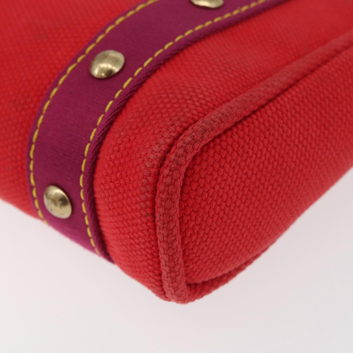 LOUIS VUITTON Antigua Cabas PM Tote Bag Canvas Rouge M40037 LV Auth bs34988