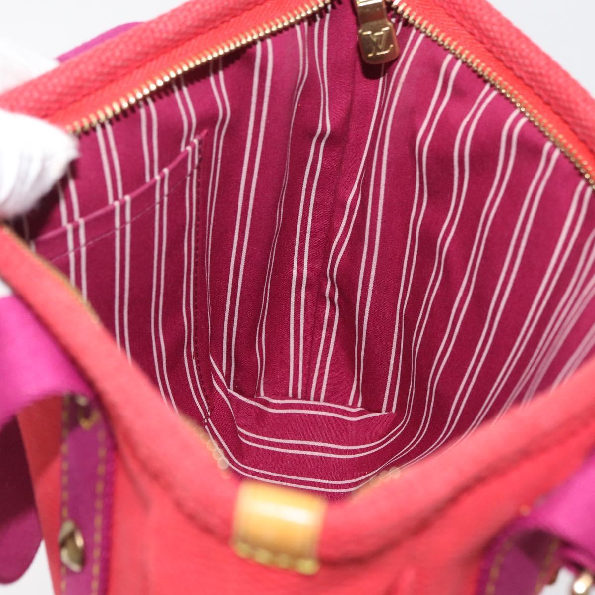 LOUIS VUITTON Antigua Cabas PM Tote Bag Canvas Rouge M40037 LV Auth bs34988