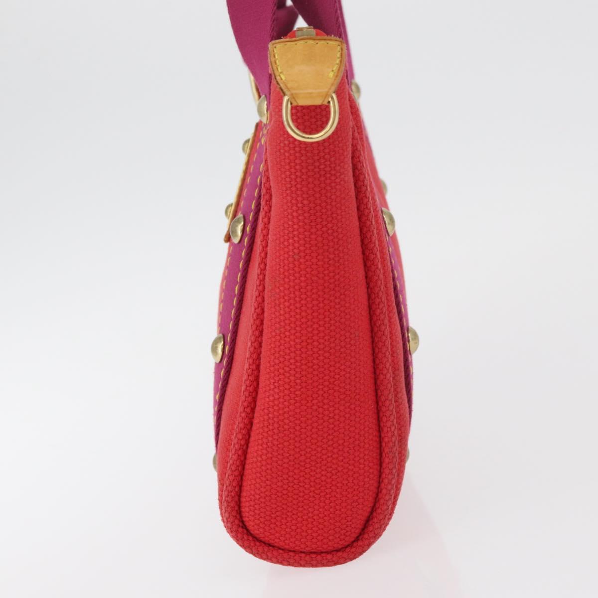 LOUIS VUITTON Antigua Cabas PM Tote Bag Canvas Rouge M40037 LV Auth bs34988