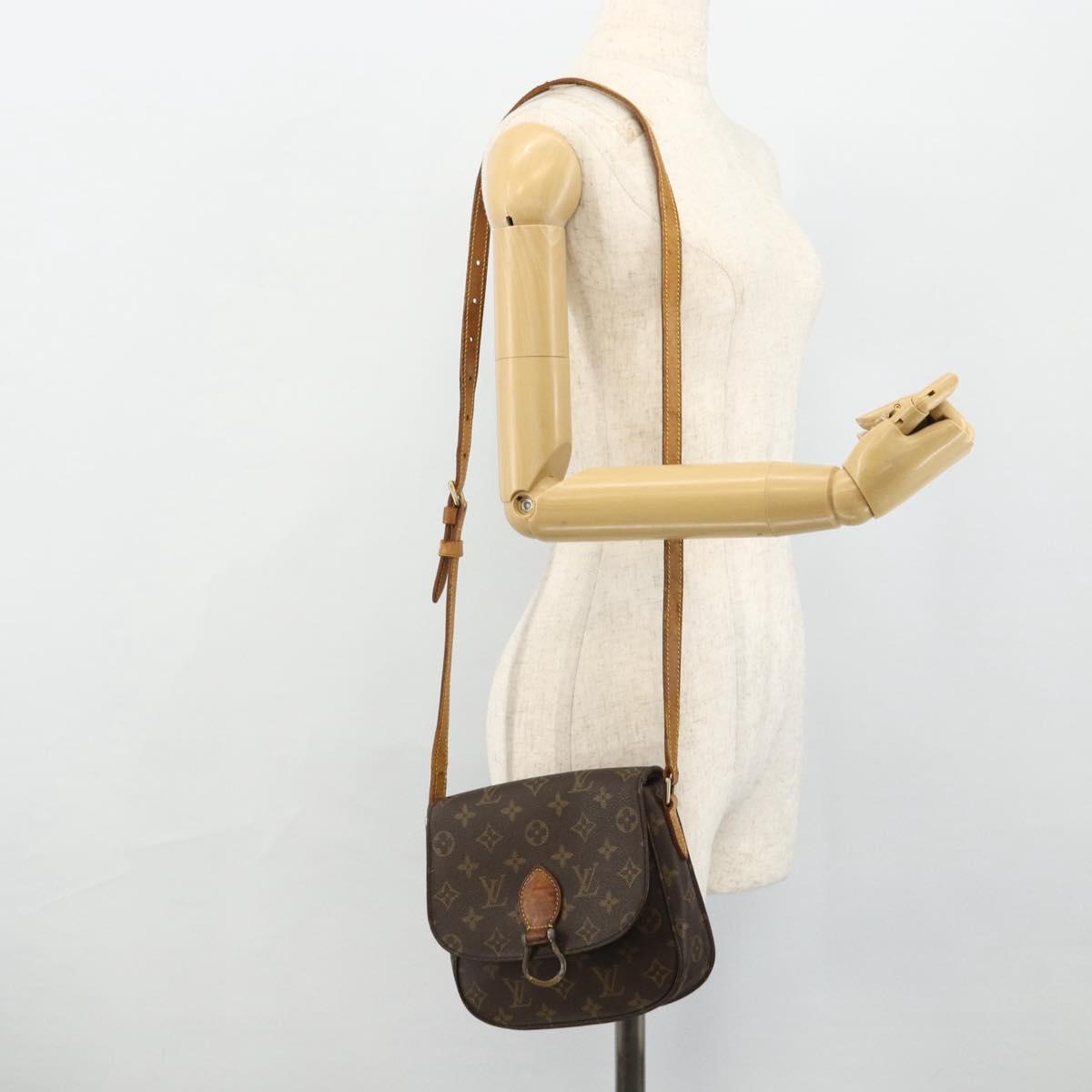 LOUIS VUITTON Monogram Saint Cloud MM Shoulder Bag M51243 LV Auth bs34992