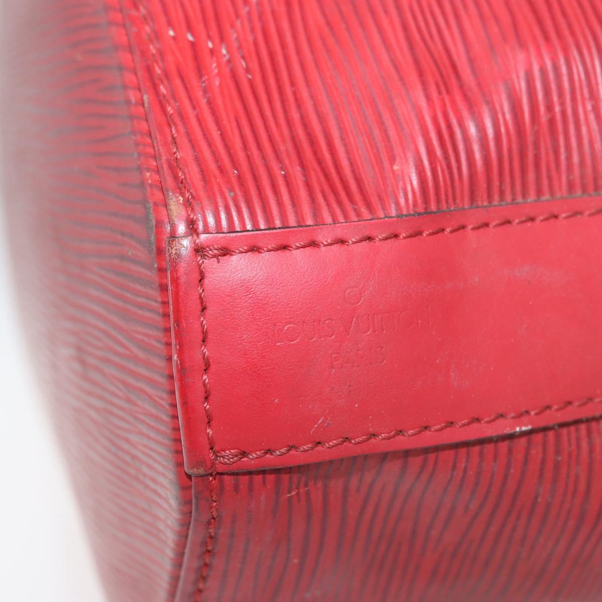 LOUIS VUITTON Epi Sac Depaule GM Shoulder Bag Red M80197 LV Auth bs34997