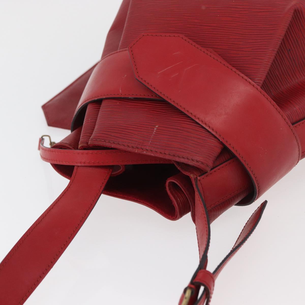 LOUIS VUITTON Epi Sac Depaule GM Shoulder Bag Red M80197 LV Auth bs34997