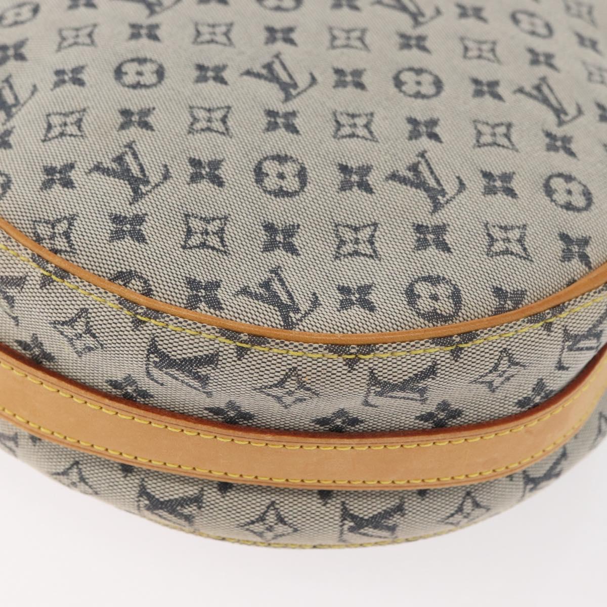 LOUIS VUITTON Monogram Mini Jeanne GM Shoulder Bag Blue M92000 LV Auth bs34999