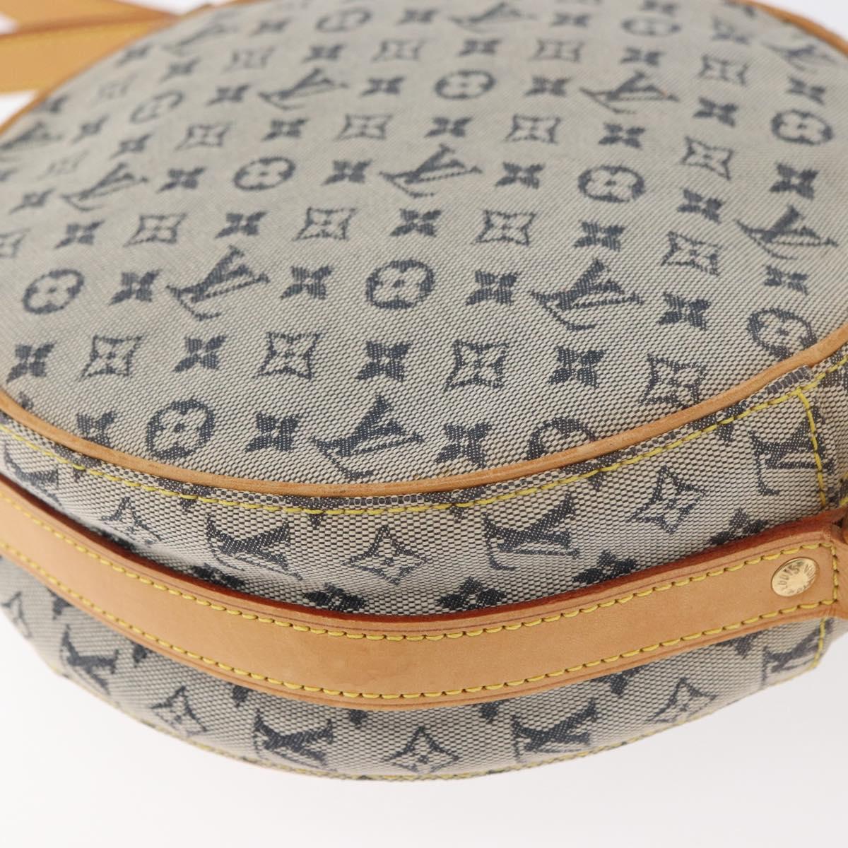 LOUIS VUITTON Monogram Mini Jeanne GM Shoulder Bag Blue M92000 LV Auth bs34999