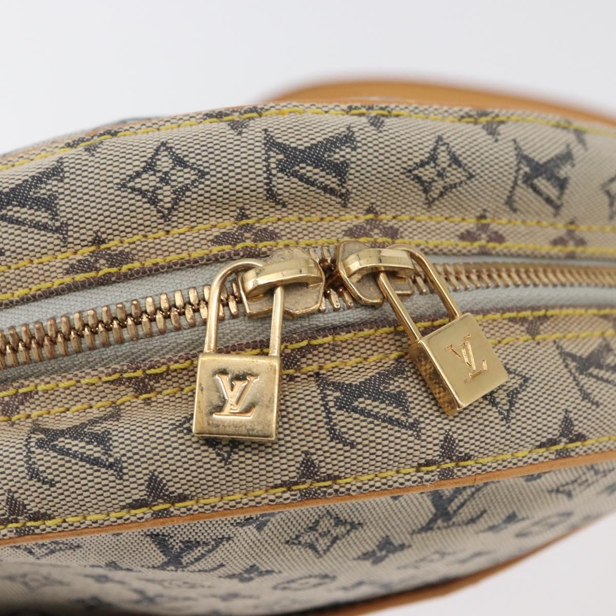 LOUIS VUITTON Monogram Mini Jeanne GM Shoulder Bag Blue M92000 LV Auth bs34999