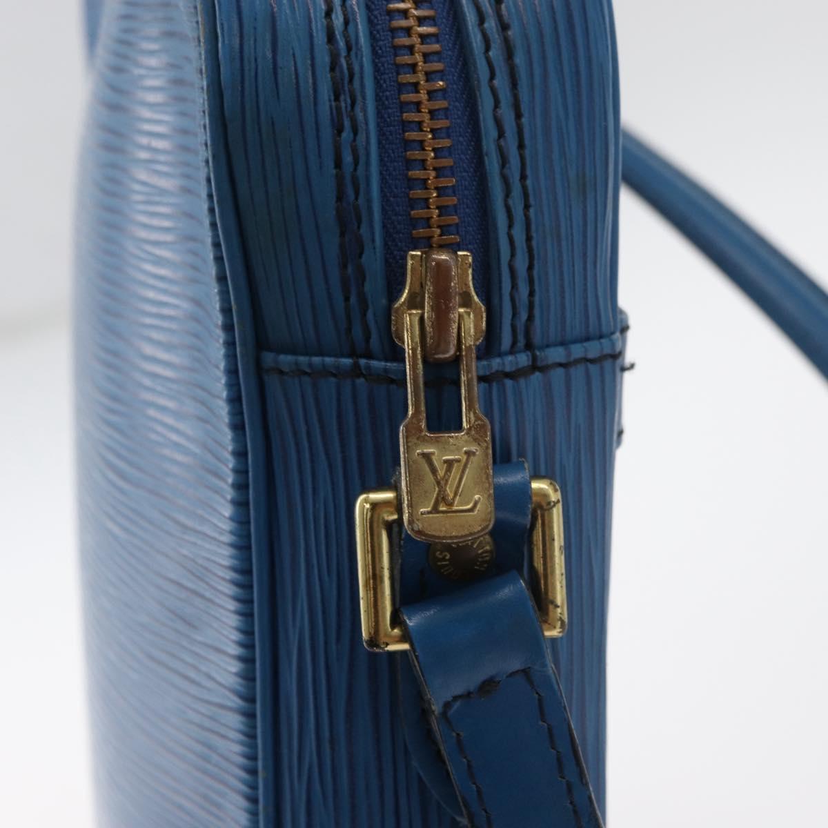 LOUIS VUITTON Epi Danube Shoulder Bag Blue M45635 LV Auth bs35000A