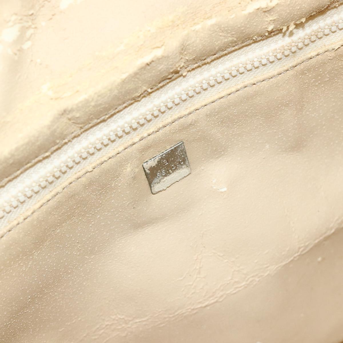 FENDI Zucca Canvas Hand Bag Brown Black Auth bs35005