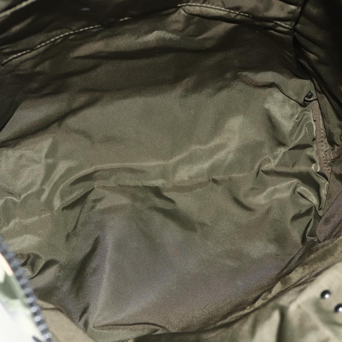 VALENTINO Tote Bag Nylon Khaki Auth bs35007A