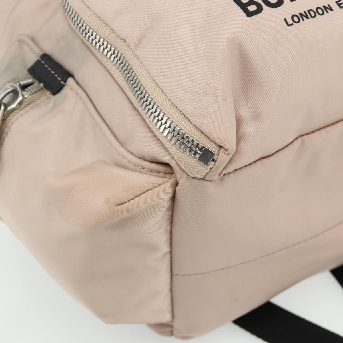 BURBERRY Backpack Nylon Pink Silver Auth bs35010