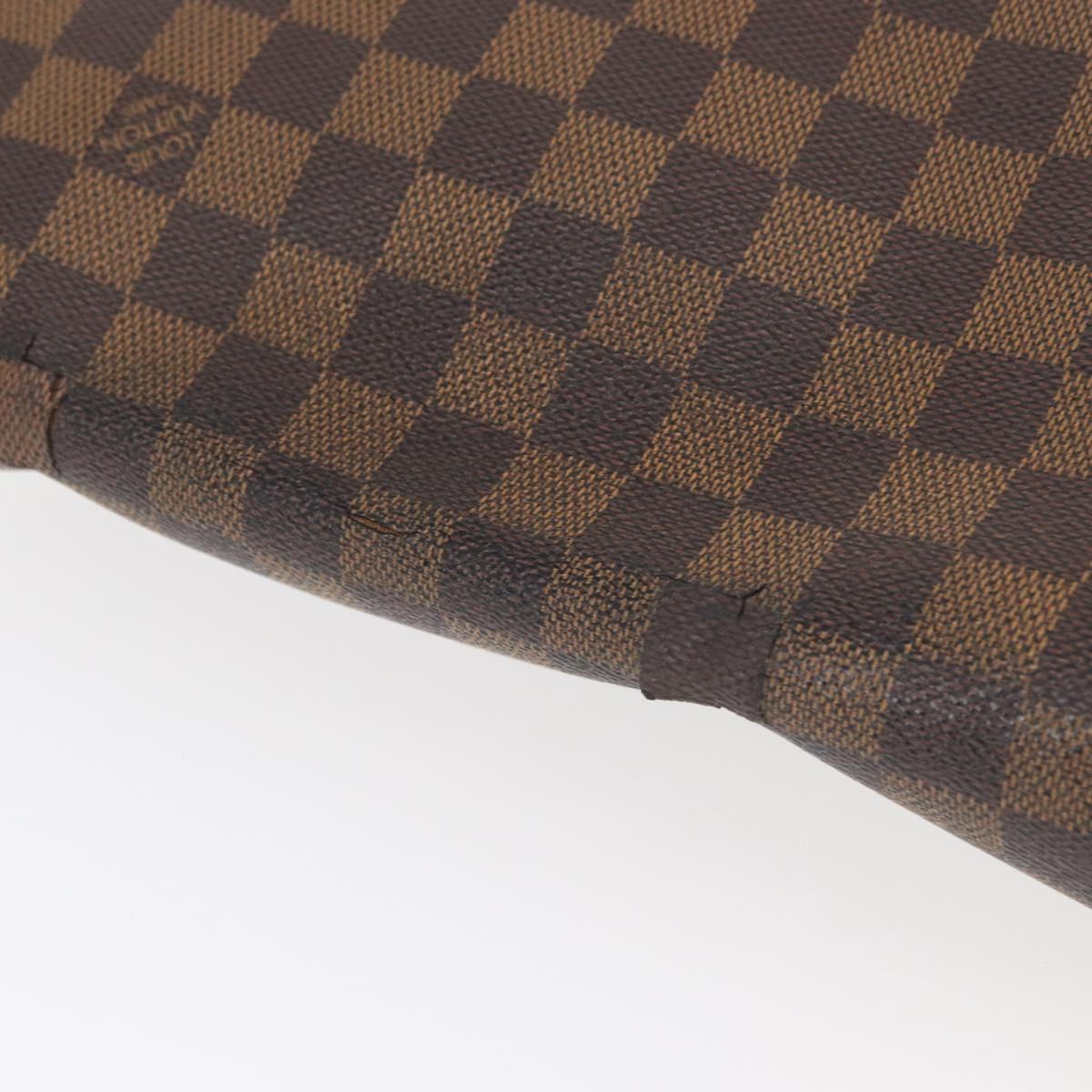 LOUIS VUITTON Damier Ebene Brooklyn MM Shoulder Bag N51211 LV Auth bs35045
