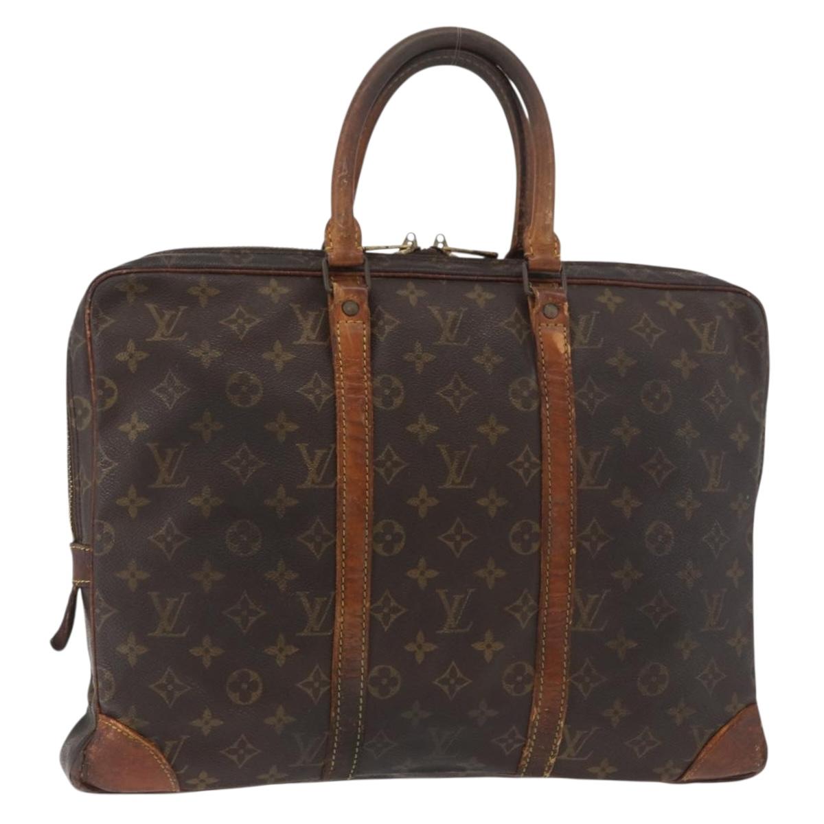 LOUIS VUITTON Monogram Porte Documents Voyage Bag M53361 LV Auth bs35047