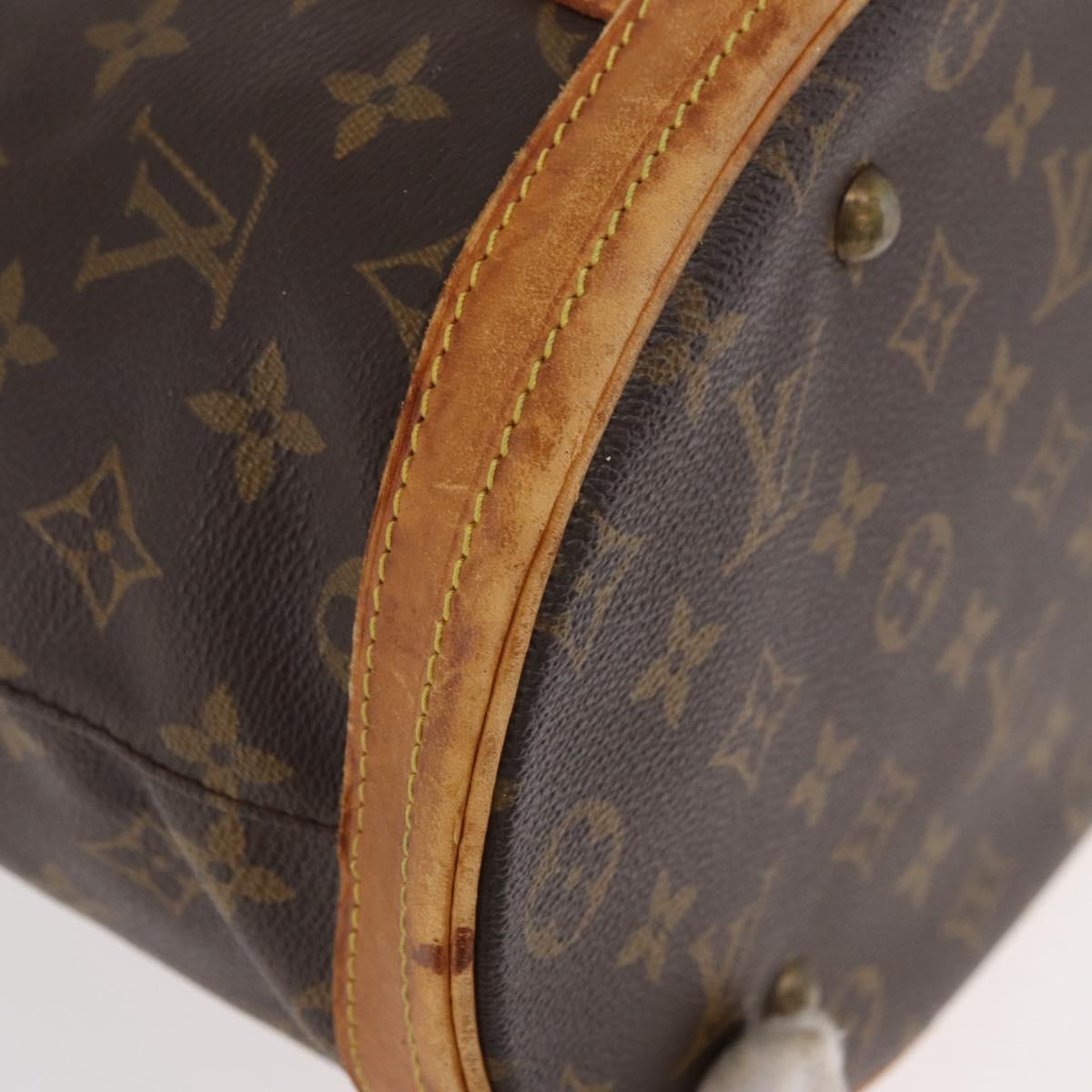 LOUIS VUITTON Monogram Bucket GM Shoulder Bag M42236 LV Auth bs35048