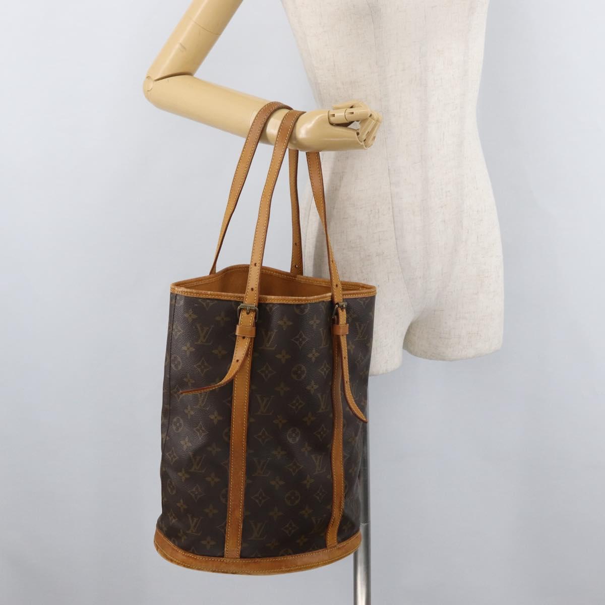 LOUIS VUITTON Monogram Bucket GM Shoulder Bag M42236 LV Auth bs35048